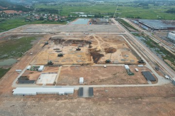 Construction progress updated in October 2023 – Autoliv Vietnam project 